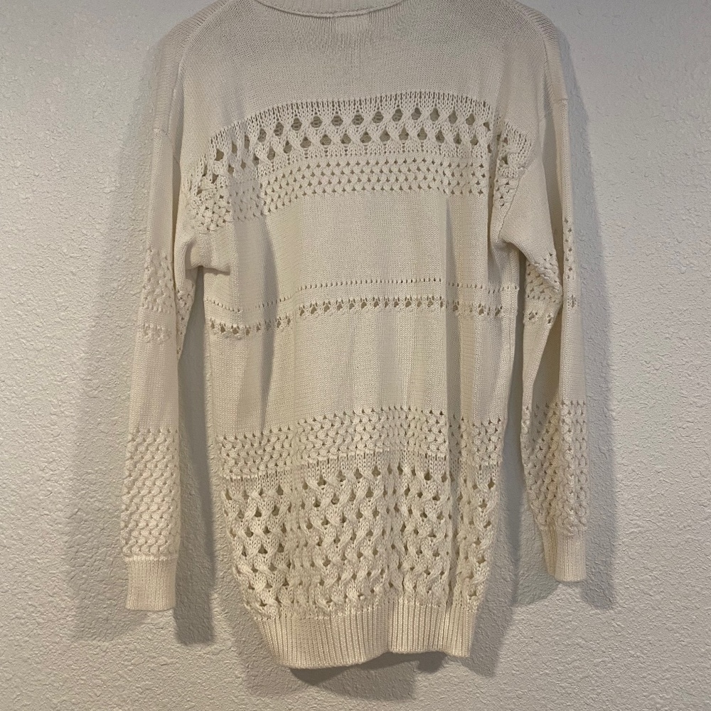 Unique white sweater